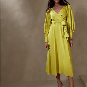 Banana Republic CELESTIAL BLOUSON-SLEEVE dress